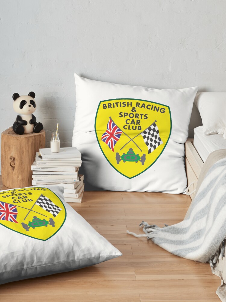 Alternate view of British Racing & Sports Car Club Floor Pillow