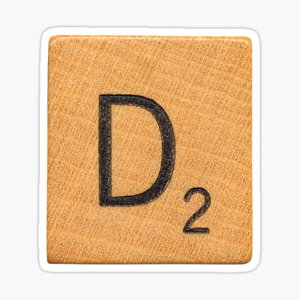 Aperçu de l'œuvre Carreau de lettre Scrabble 'D' créée et vendue par goldenanchor.
