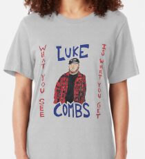what luke you see tour 2020 combs is what you get udahbaun Slim Fit T-Shirt