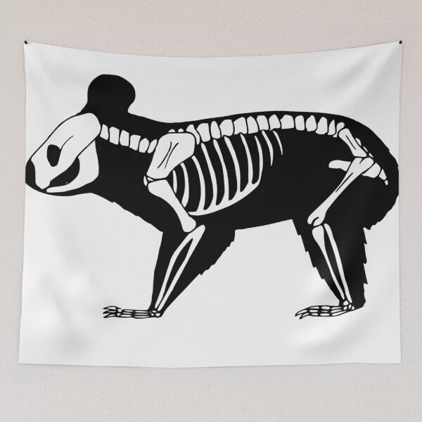 Item preview, Koala skeleton cute ink print designed and sold by Halex0Art.