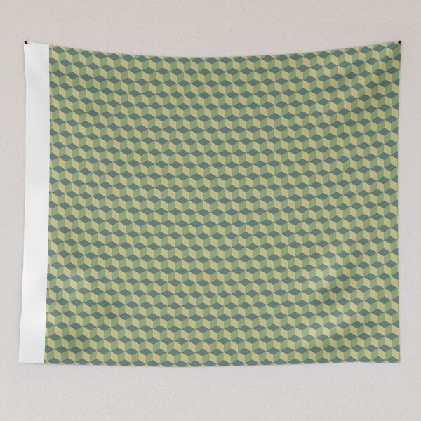 Item preview, Greens cubes - color harmony designed and sold by Tahuverian.