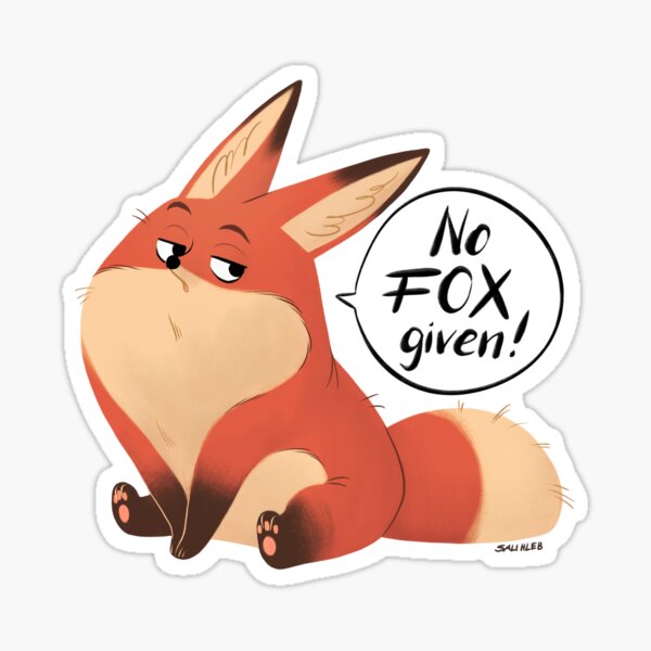 No FOX given! Sticker