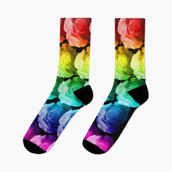 Aperçu de l'œuvre roses arc-en-ciel créée et vendue par mindgoop.