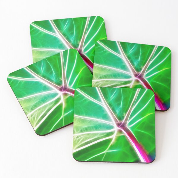 Item preview, Lime green Elephant Ear leaf designed and sold by FOLK ART FUSION by heidiannemorris.