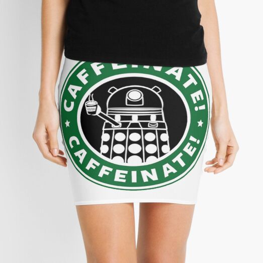Caffeinate! Exterminate! Mini Skirt