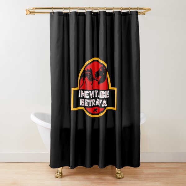 Jurassic Betrayal Shower Curtain