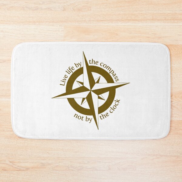 Item preview, Live by the compass, not the clock designed and sold by JustBritish.