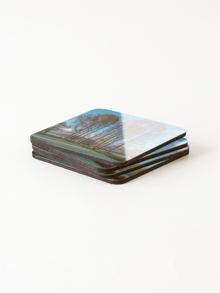 Thumbnail 4 of 5, Coasters (Set of 4), Winter Rivers Meet designed and sold by AlexJa.