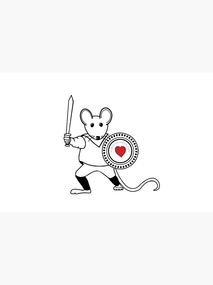 Thumbnail 2 of 2, Laptop Sleeve, MantraMouse® Warrior Pocket Logo designed and sold by donnamartini.