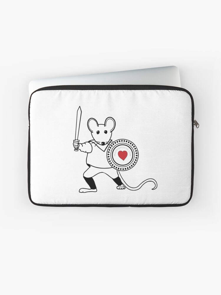 Thumbnail 1 of 2, Laptop Sleeve, MantraMouse® Warrior Pocket Logo designed and sold by donnamartini.