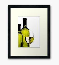 White Wine Framed Print