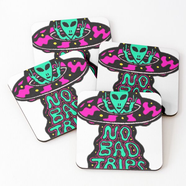 Item preview, No Bad Trips Alien designed and sold by SweetDreamDG.