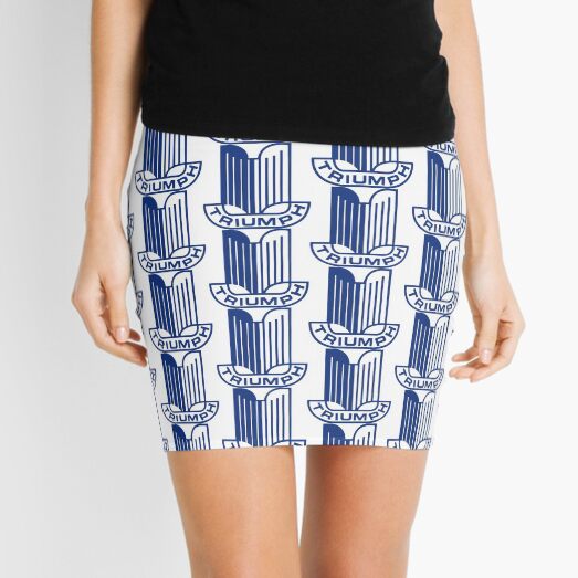Blue Triumph Logo Mini Skirt