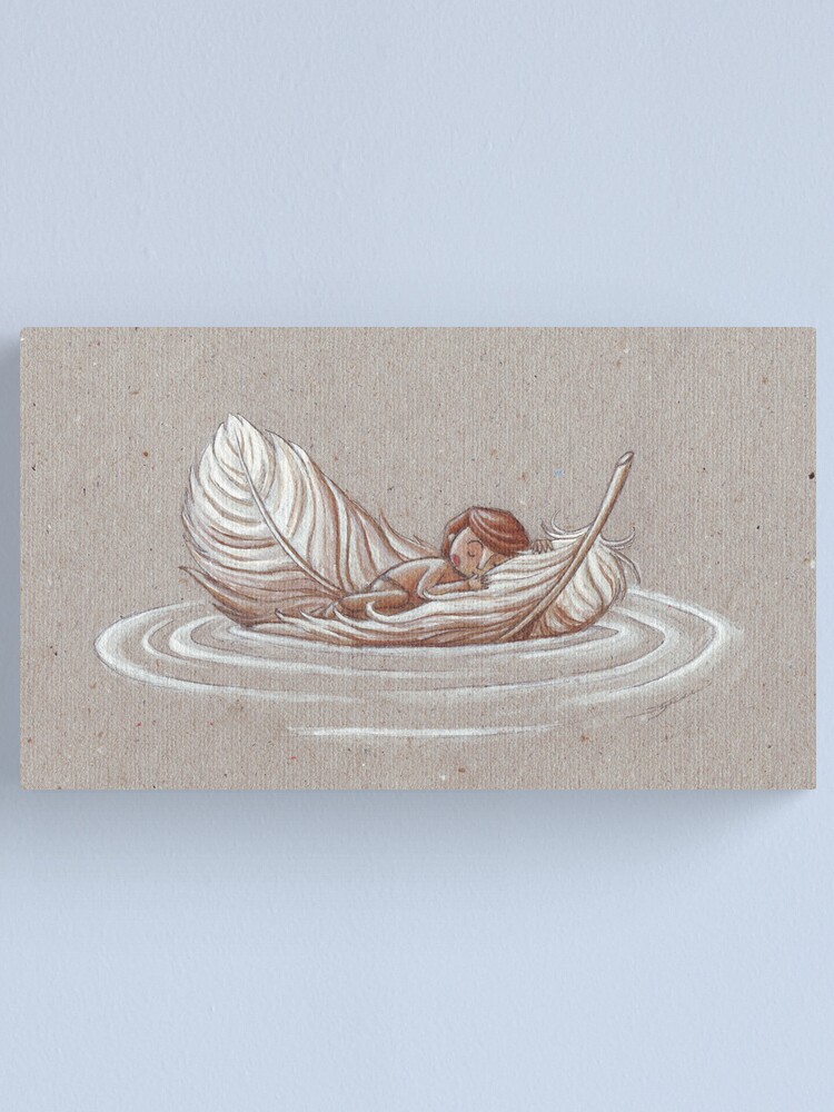 Thumbnail 2 of 3, Canvas Print, Soft Journey designed and sold by Eenuh.