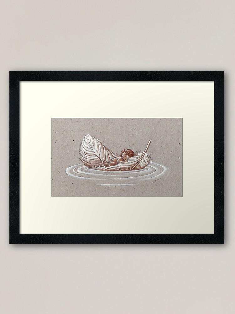 Thumbnail 2 of 7, Framed Art Print, Soft Journey designed and sold by Eenuh.