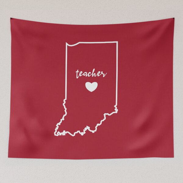 Item preview, Teacher Red For Ed Indiana Teachers  designed and sold by corbrand.