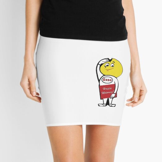 Vintage Gas and Oil Sticker Mini Skirt