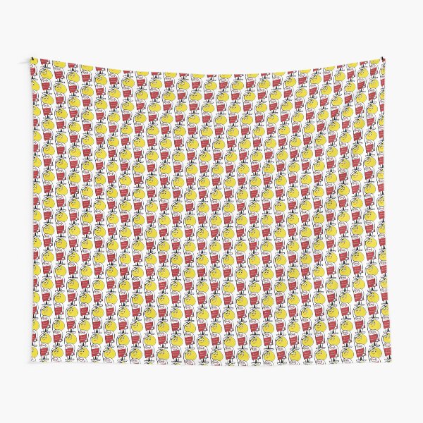 Vintage Gas and Oil Sticker Tapestry
