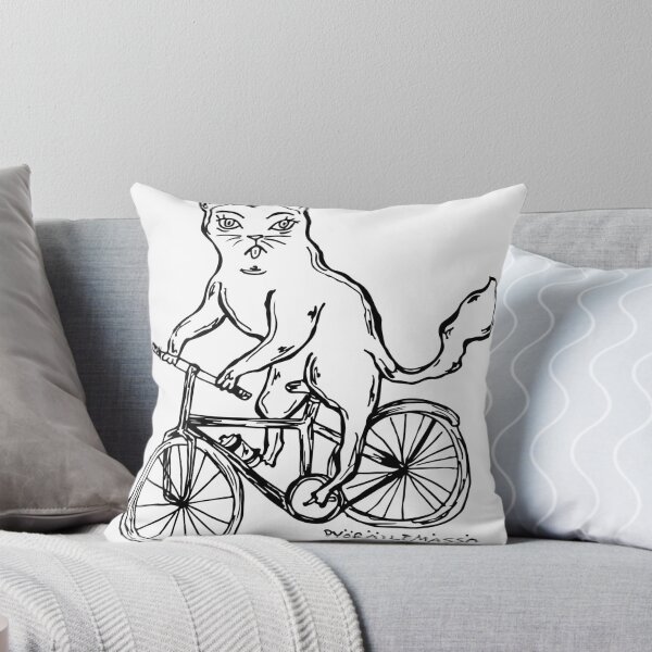 Item preview, Biking cat designed and sold by aliina-reinikka.