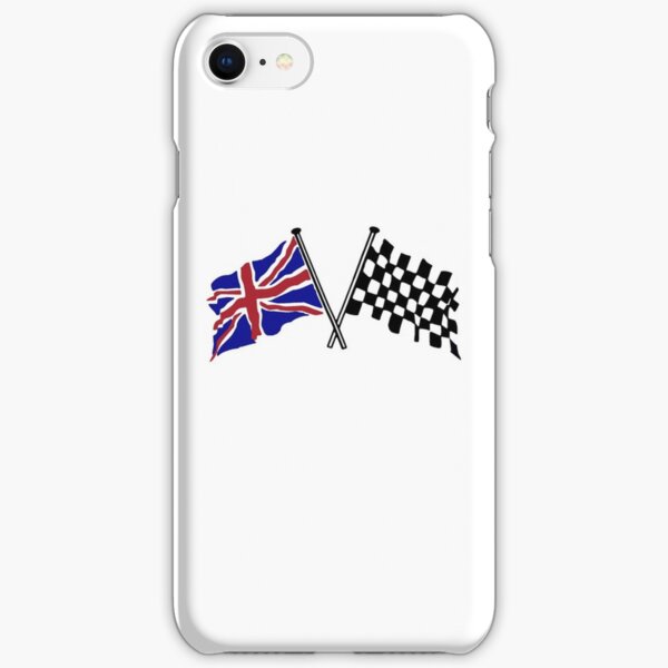 Crossed flags - Racing and Great Britain iPhone Snap Case