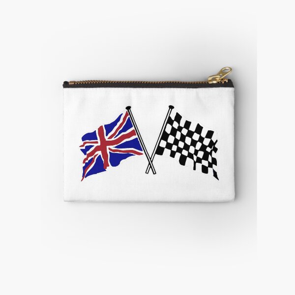 Item preview, Crossed flags - Racing and Great Britain designed and sold by JustBritish.