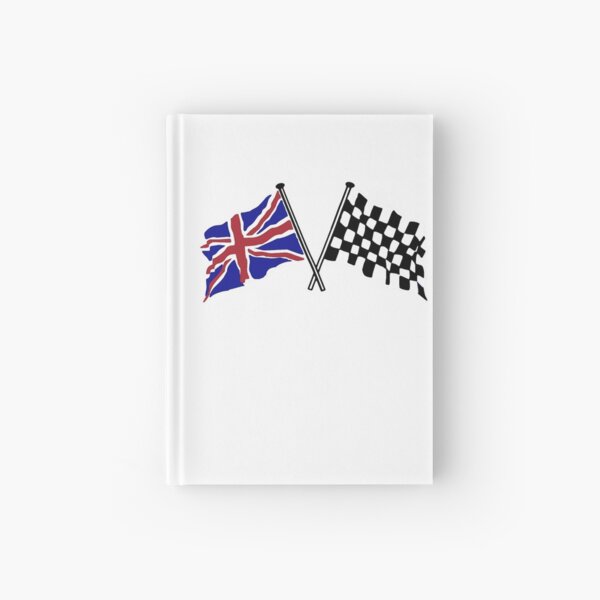Crossed flags - Racing and Great Britain Hardcover Journal