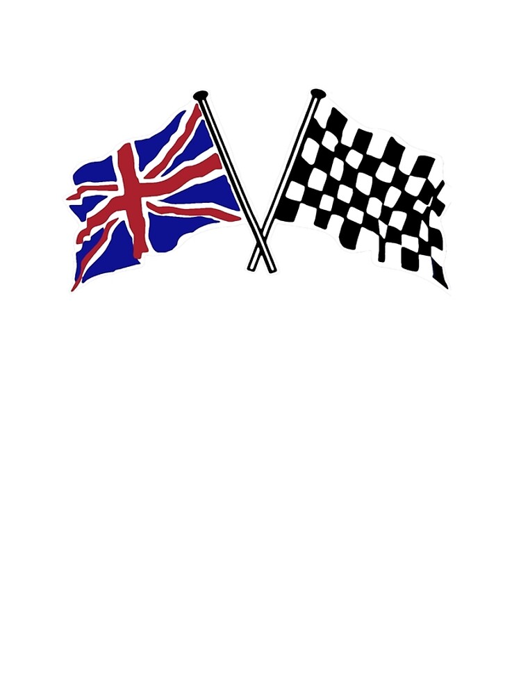 Crossed flags - Racing and Great Britain by JustBritish
