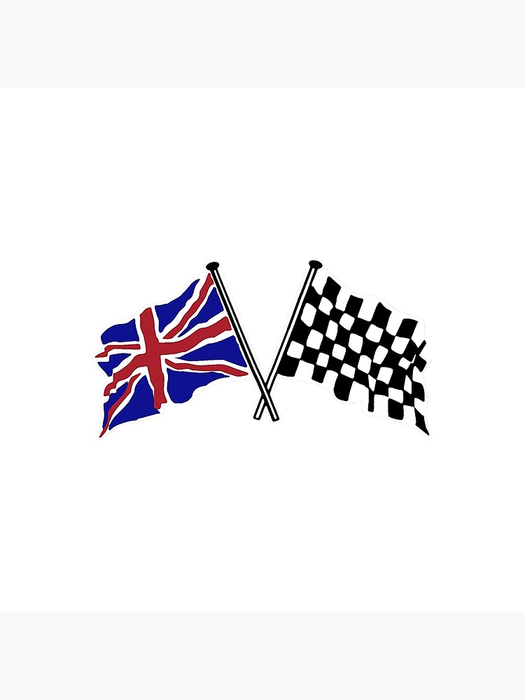 Crossed flags - Racing and Great Britain by JustBritish