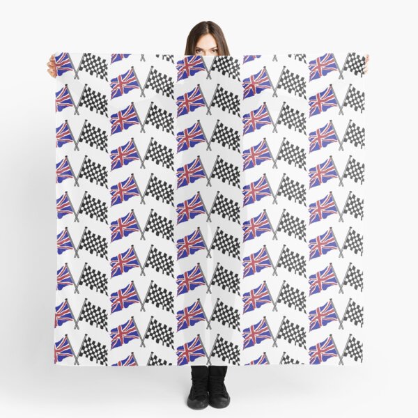 Crossed flags - Racing and Great Britain Scarf