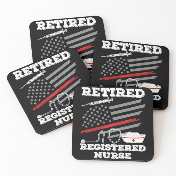 Item preview, Proud Retired Registered Nurse Gift - Thin Red Line - American Flag - Retirement designed and sold by kntranhoang.