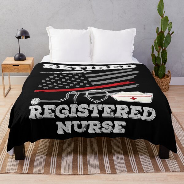 Item preview, Proud Retired Registered Nurse Gift - Thin Red Line - American Flag - Retirement designed and sold by kntranhoang.