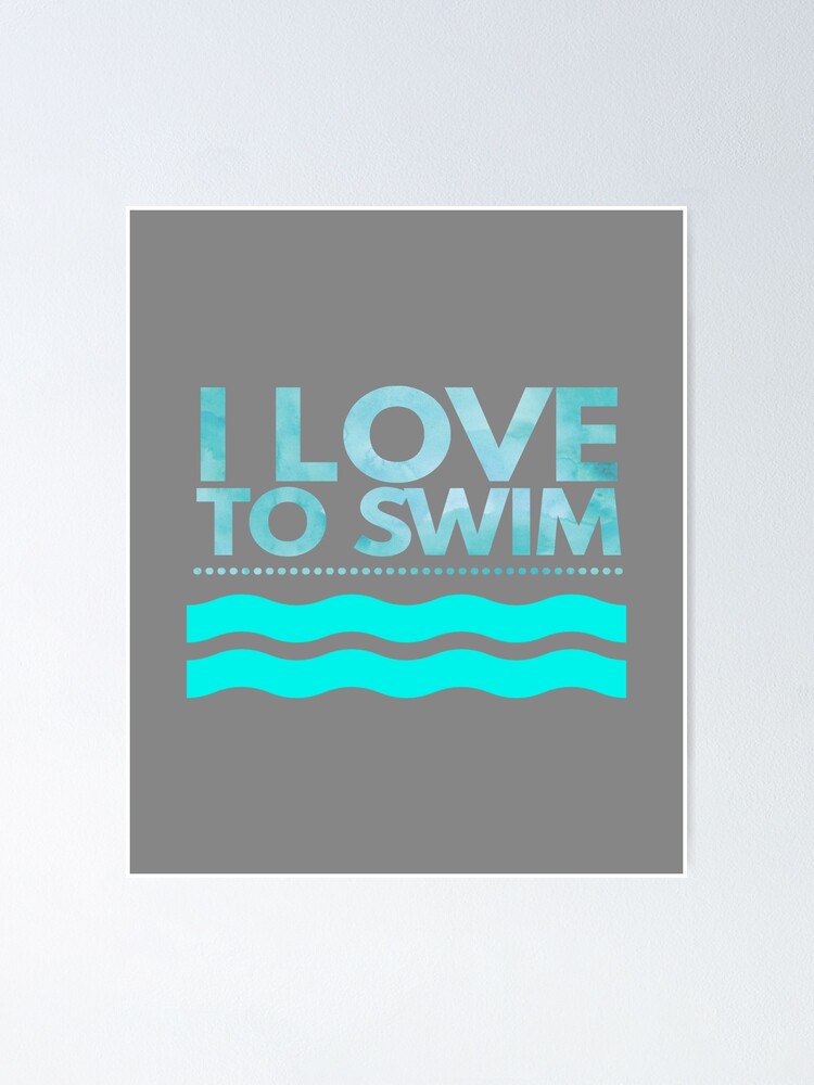 I Love Swimming Funny Swimmer Saying Gifts Drawing by Noirty Designs -  Pixels