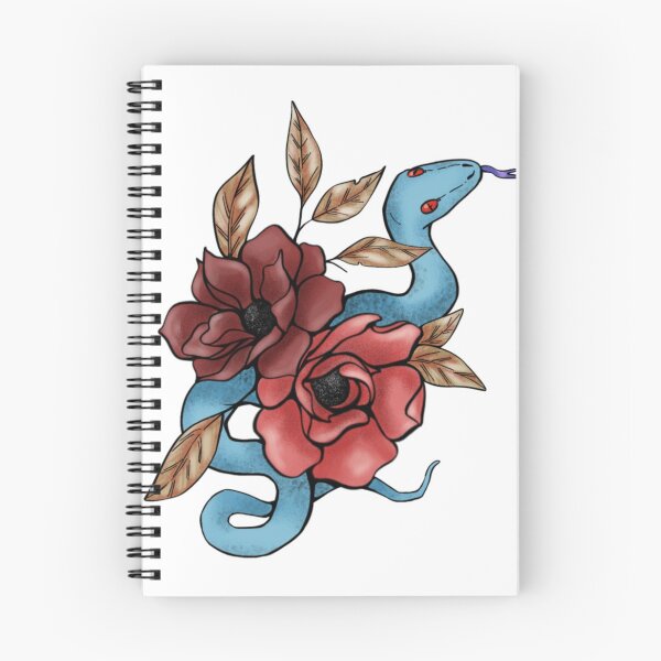 Item preview, Snake with flowers designed and sold by Piagotski.