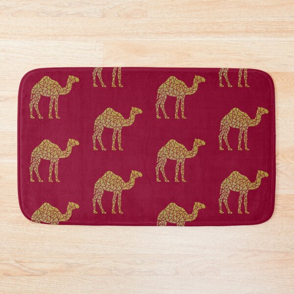Item preview, Desert inspired geometric ruby and gold, geometric camel designed and sold by CreatEVEdesign.