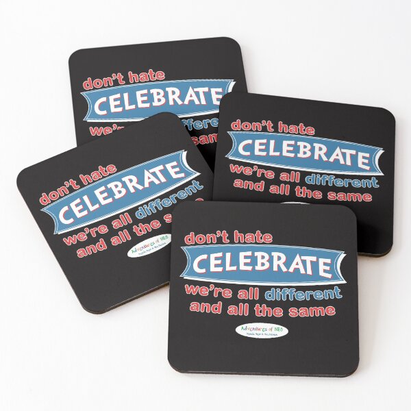 Item preview, Adventures of Neo - Don't Hate, Celebrate! (on black) designed and sold by AdventuresOfNeo.
