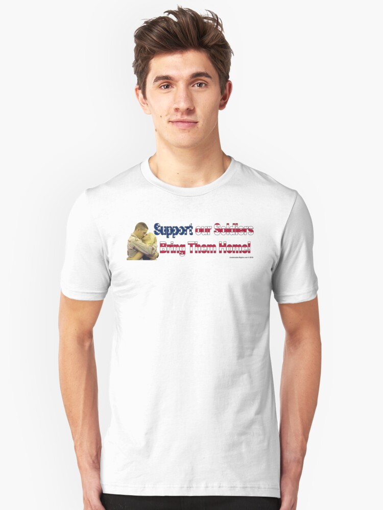 Alternate view of Support Our Soldiers Slim Fit T-Shirt