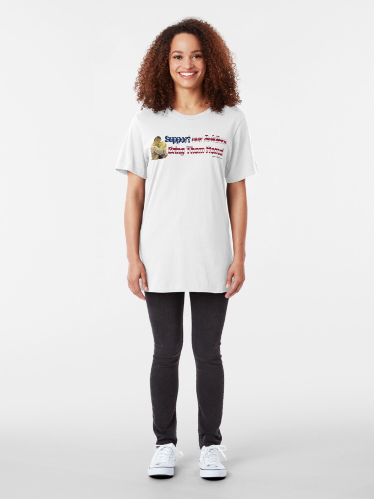 Alternate view of Support Our Soldiers Slim Fit T-Shirt