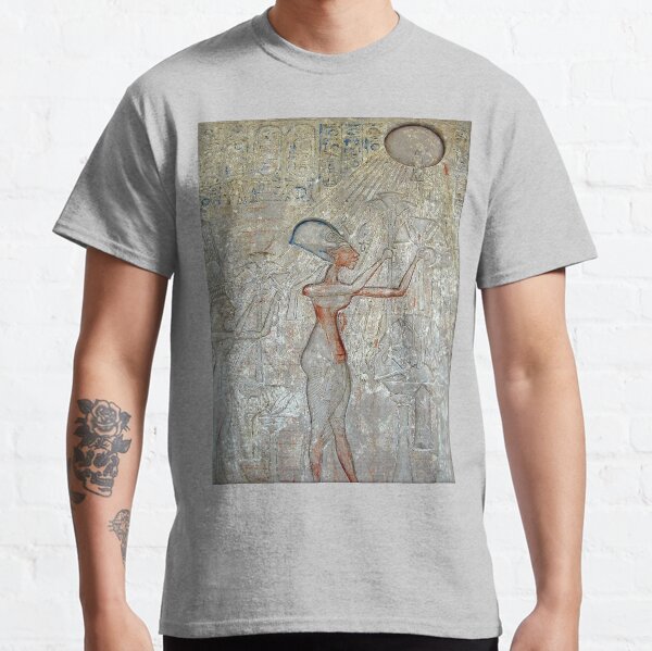 EGYPT. EGYPTIAN. Pharaoh Akhenaten and his family worshiping the Aten. Classic T-Shirt