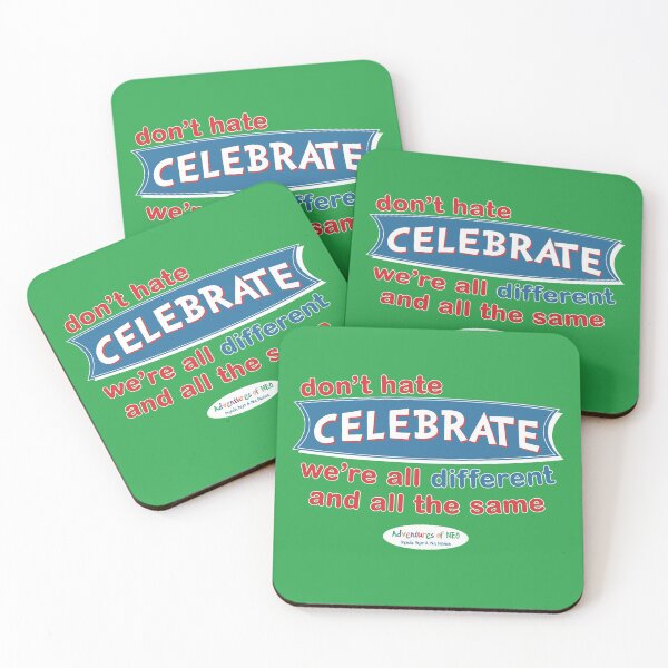 Item preview, Adventures of Neo - Don't Hate, Celebrate! (on green) designed and sold by AdventuresOfNeo.