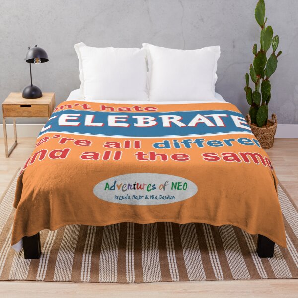 Item preview, Adventures of Neo - Don't Hate, Celebrate! (on orange) designed and sold by AdventuresOfNeo.