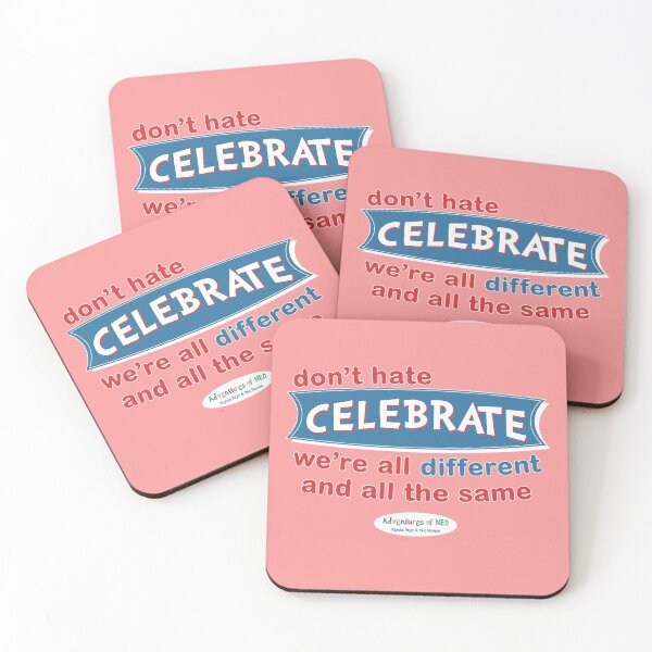 Item preview, Adventures of Neo - Don't Hate, Celebrate! (on pink) designed and sold by AdventuresOfNeo.