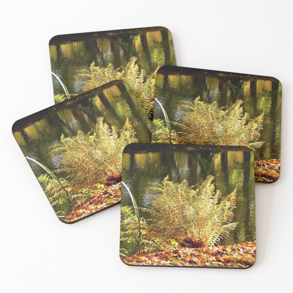 Item preview, Autumnal ferns at the pond designed and sold by jchanders.