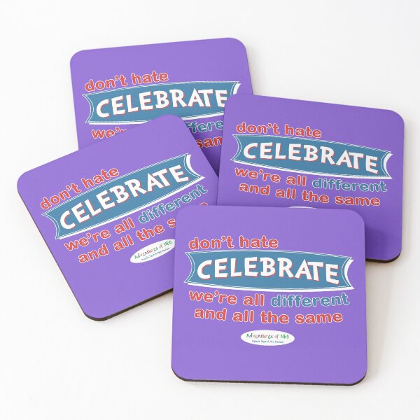 Item preview, Adventures of Neo - Don't Hate, Celebrate! (on purple) designed and sold by AdventuresOfNeo.
