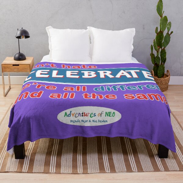 Item preview, Adventures of Neo - Don't Hate, Celebrate! (on purple) designed and sold by AdventuresOfNeo.