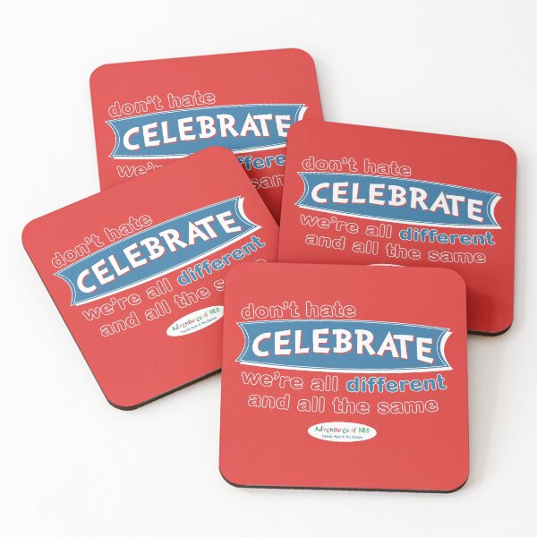 Item preview, Adventures of Neo - Don't Hate, Celebrate! (on red) designed and sold by AdventuresOfNeo.