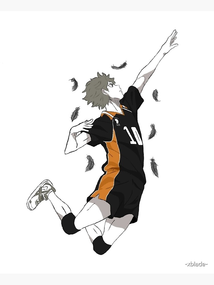 Hinata Haikyuu Spike Greeting Card By Xblade Redbubble