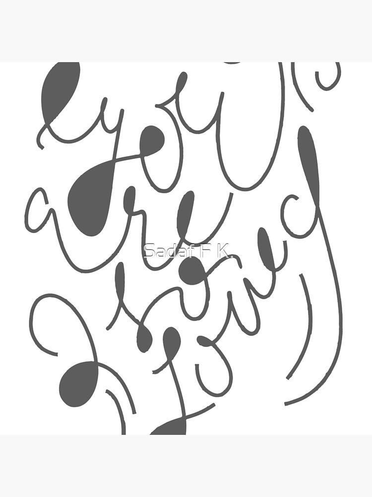 Thumbnail 4 of 4, Pillow, hand letter quote -  you are so loved designed and sold by sadaffk.