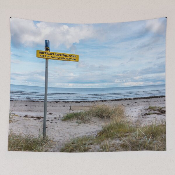 Item preview, Passive Recreation Sign at a Baltic Sea Beach designed and sold by Jon Shore.