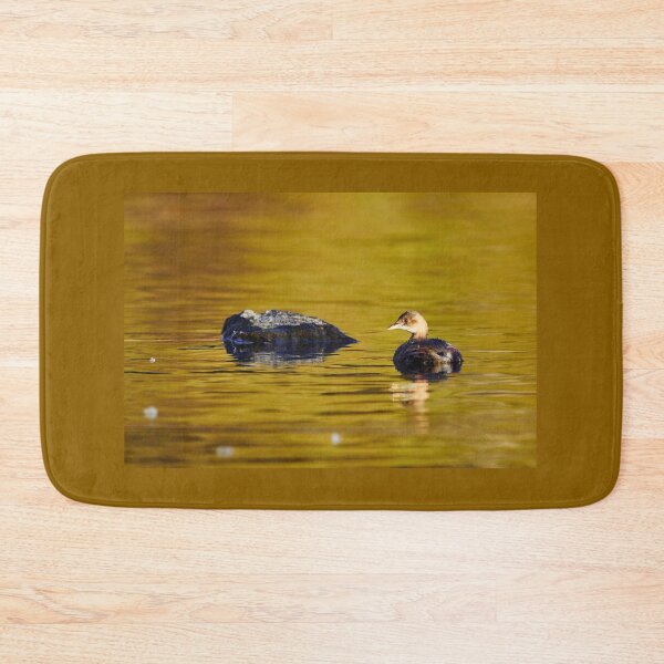 Item preview, Little grebe in green gold water designed and sold by Jouko Lehto Photography.