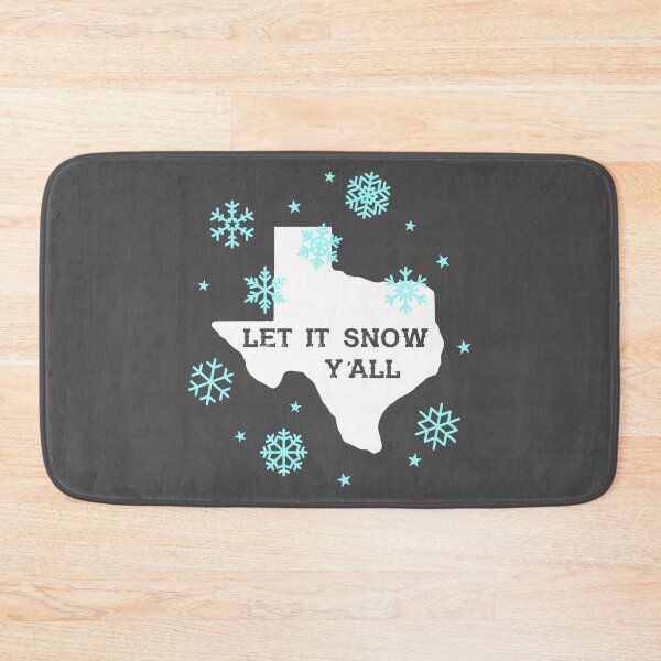 Item preview, Let it snow y'all - Texas Christmas flurry of fun   designed and sold by originalsusie.